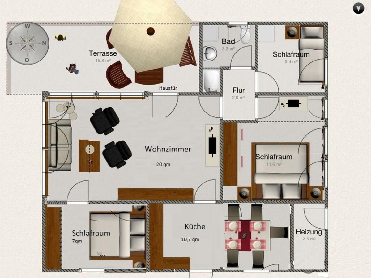 Ferienhaus Bianca Meschede Buitenkant foto